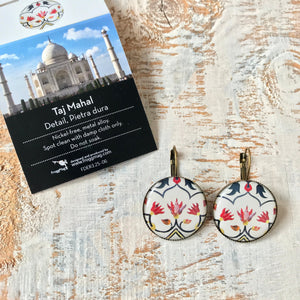 25 mm Round Lever Back - Taj Mahal