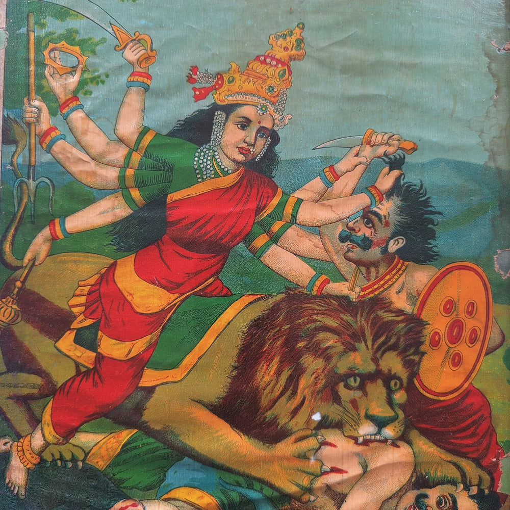Durga Chromolithograph