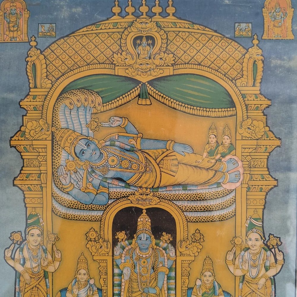 Vintage Chromolithograph of Sri Tirumalai Tirupati Govindraja Kshetram
