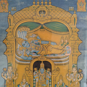 Vintage Chromolithograph of Sri Tirumalai Tirupati Govindraja Kshetram