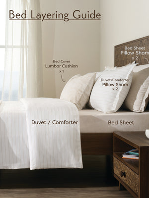 Birch Lace | Cotton Bamboo | Chambray | Bedsheet