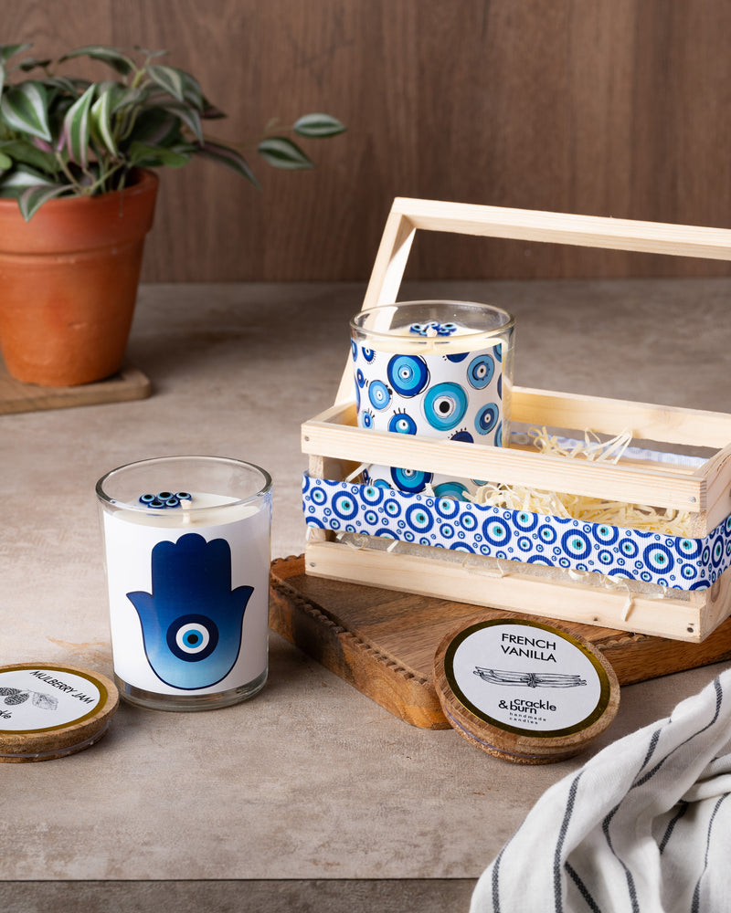 
                
                    Load image into Gallery viewer, Evil Eye Candles Gift Set
                
            