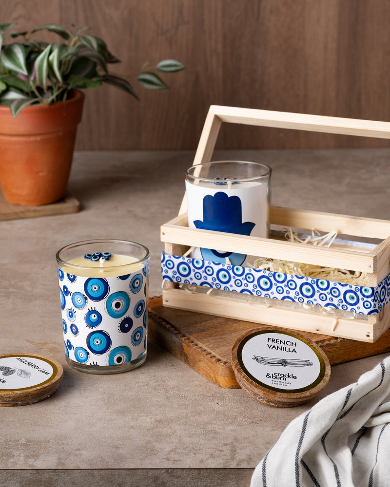 
                
                    Load image into Gallery viewer, Evil Eye Candles Gift Set
                
            