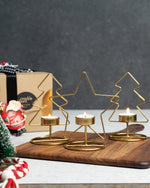 Set of 3 Christmas Tea-Light Stands