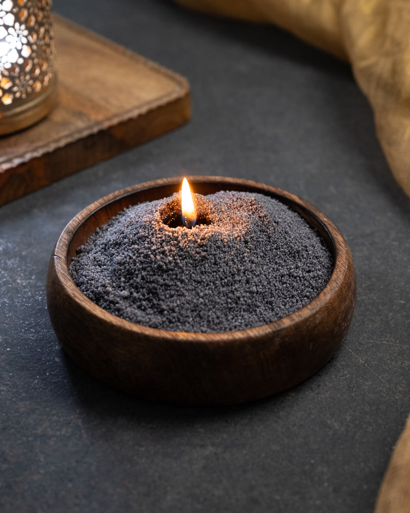 Candle Sand Wax - Charcoal Black