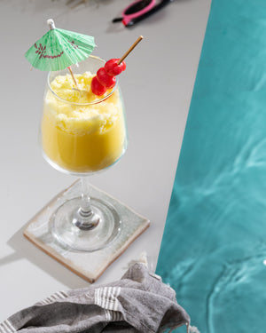 Set Of 2 Pina Colada Cocktail Candles