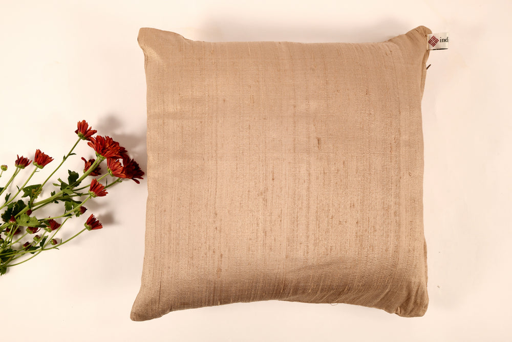 
                
                    Load image into Gallery viewer, Silk Cushion Cover in Beige - Set of 2
                
            