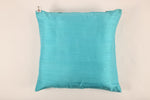 Silk Cushion Cover in Turquoise - Set of 2