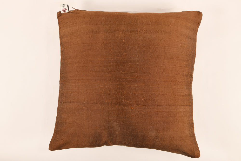Silk Cushion Cover in Brown - Set of 2