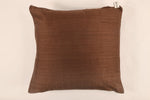Silk Cushion Cover in Chocolate Brown - Set of 2