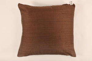 
                
                    Load image into Gallery viewer, Silk Cushion Cover in Chocolate Brown - Set of 2
                
            