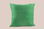 Silk Cushion Cover in Green - Set of 2