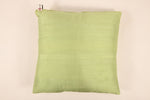 Silk Cushion Cover in Olive Green - Set of 2