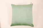 Silk Cushion Cover in Pastel City Green - Set of 2