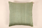 Silk Cushion Cover in Dusty Green - Set of 2
