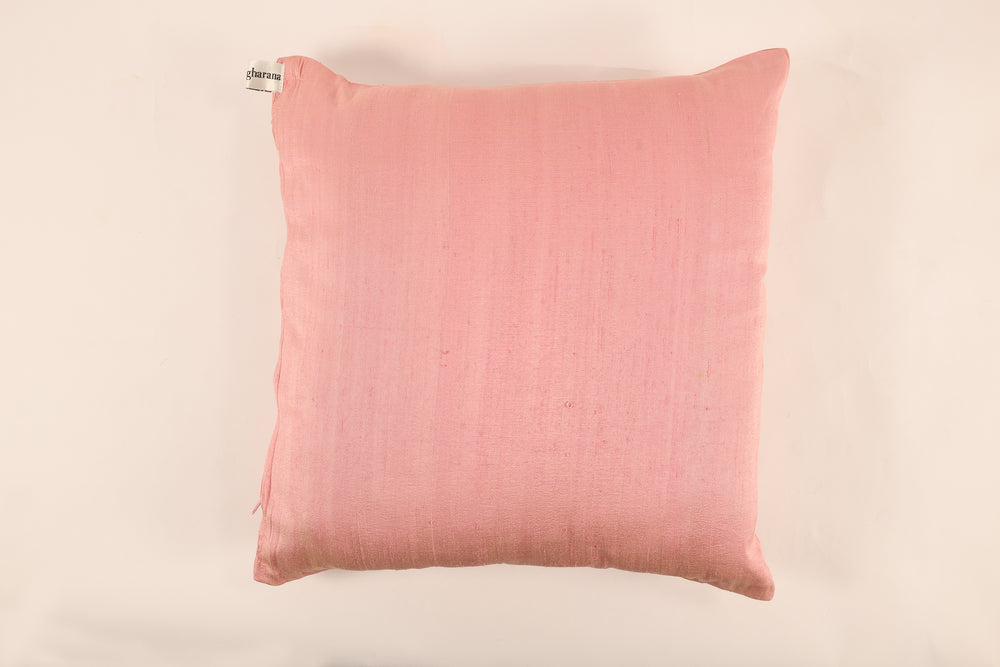 Silk Cushion Cover in Classic Pink - Set of 2