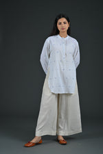 High Slit Long Top - Bengal Jamdani