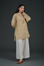 High Slit Long Top - Bengal Jamdani