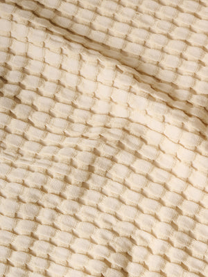 Chalk | Cotton | Waffle | Bath Towel | Creamy Malt