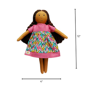 Single Doll - Nilah High Waist Dress - Box, Warm, Cotton Fabric Toy