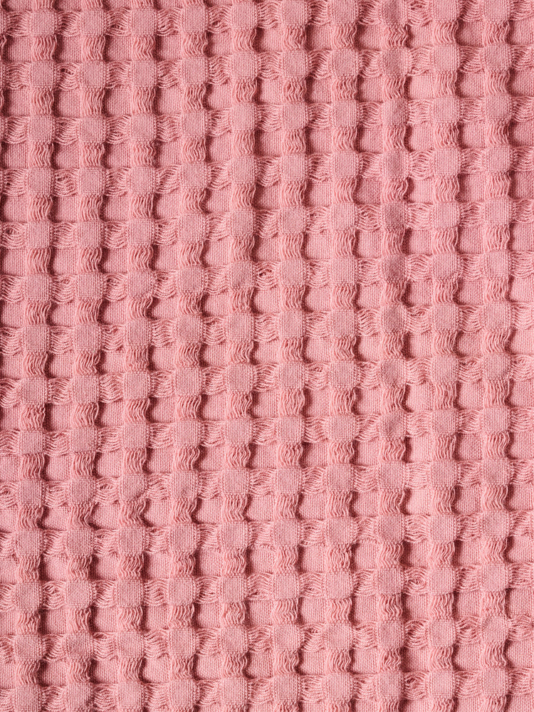 Chalk | Cotton | Waffle | Bath Towel | Dusty Pink