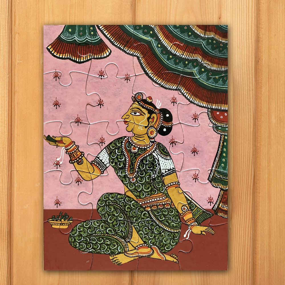 Jigsaw Puzzle 20 Pieces  - Patachitra Women