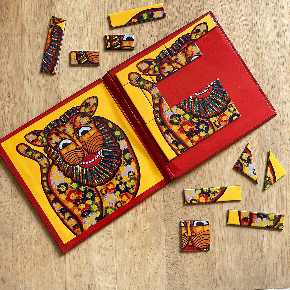 Magnetic Puzzle - Kalighat Pat Lion