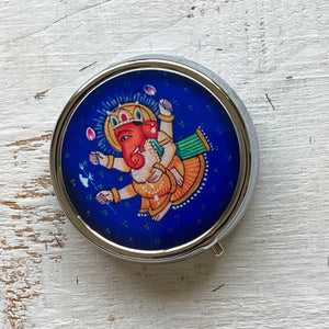 Pill Box Round - Ganesh