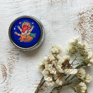 Pill Box Round - Ganesh