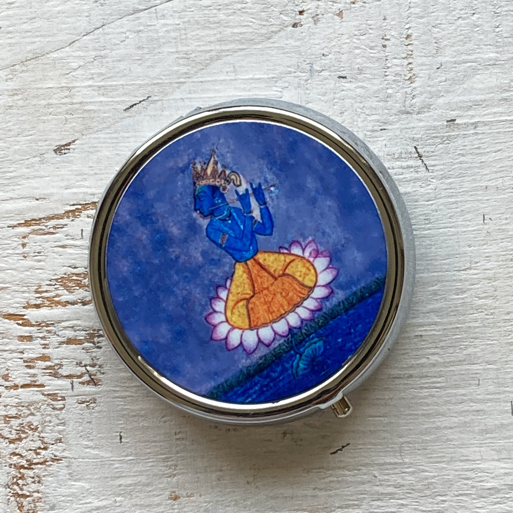 Pill Box Round - Krishna