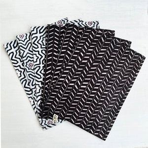 Place Mats - Mandana Black and White