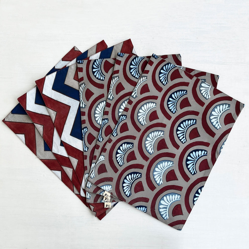 Place Mats - Mandana - Maroon