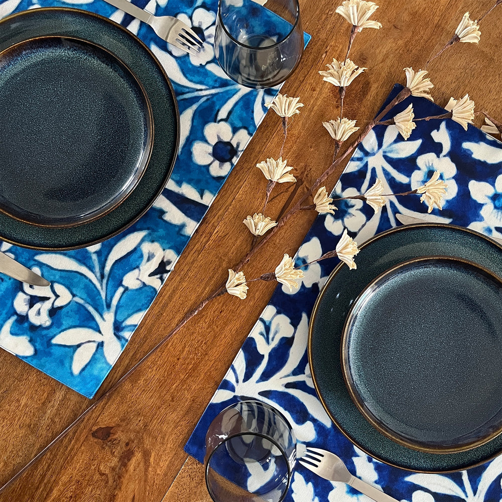 Place Mats - Blue Pottery