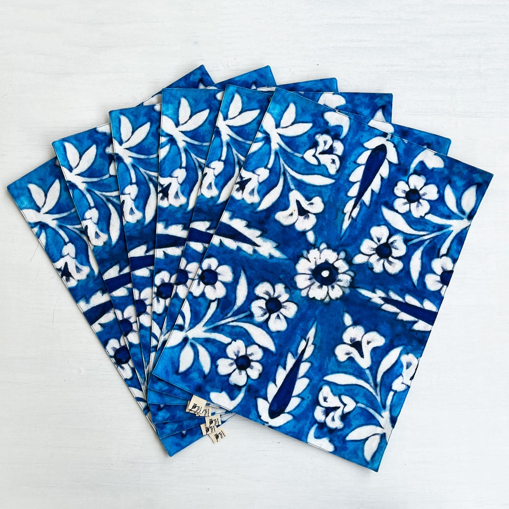 Place Mats - Blue Pottery