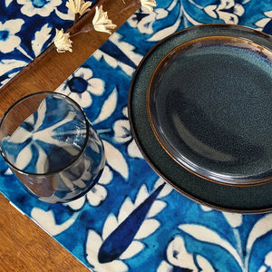 Place Mats - Blue Pottery