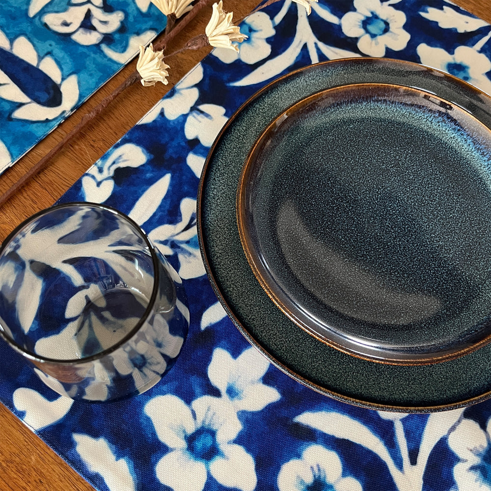 Place Mats - Blue Pottery