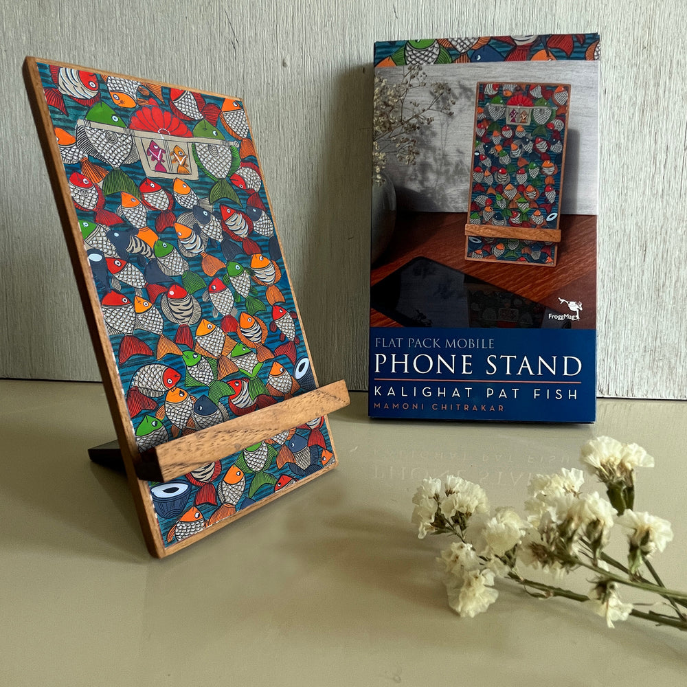 Phone Stand - Kalighat Pat Fish