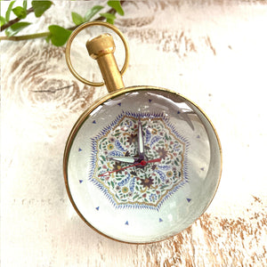 Paper Weight Clock - Amer Fort, Painted Medallion