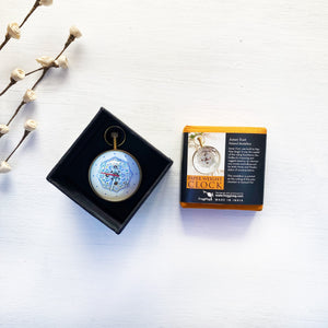 Paper Weight Clock - Amer Fort, Painted Medallion