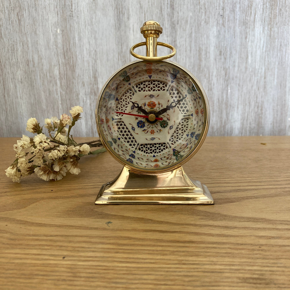 Table Clock - Pietra Dura