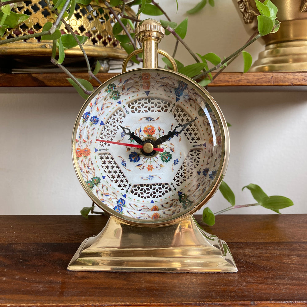 Table Clock - Pietra Dura