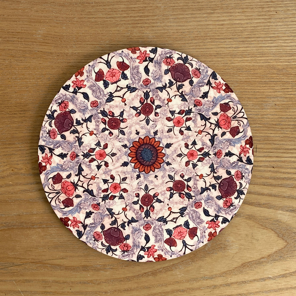 Trivet, round - Hawa Mahal, Jaipur, Painted Dome