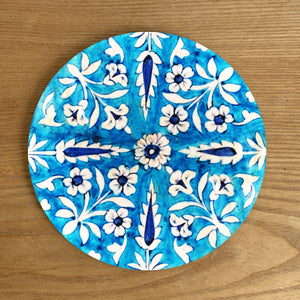 Trivet, round - Blue Pottery