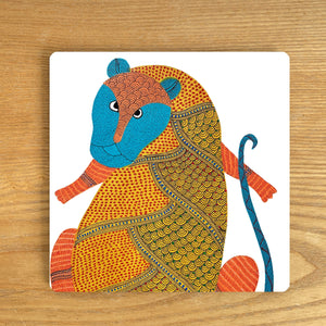 Trivet - square - Gond Tiger