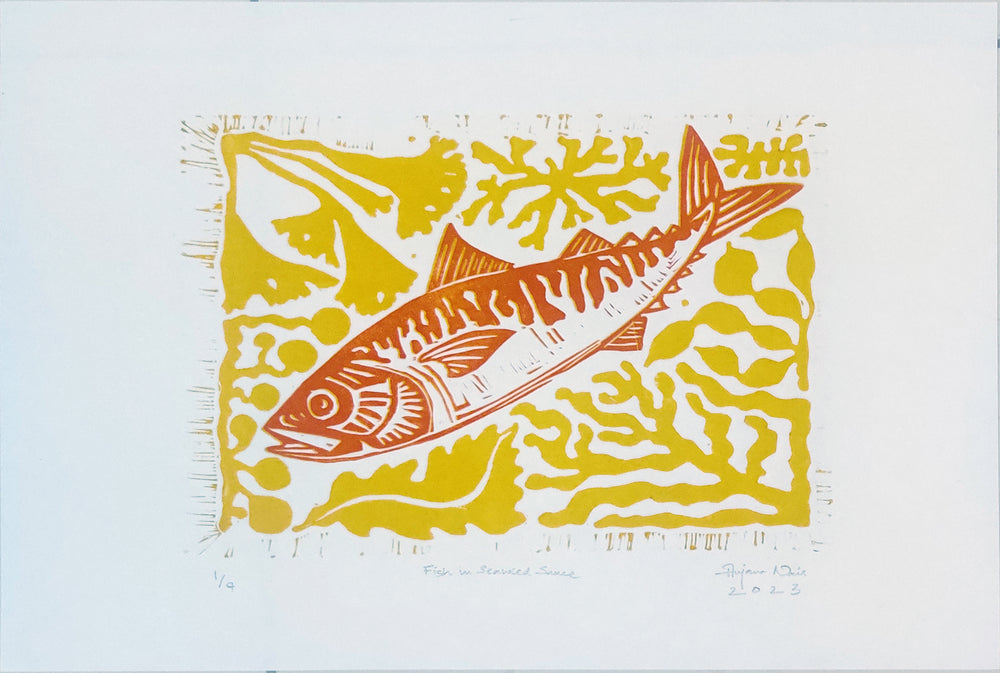 Fish In Seaweed Sauce (Multi Layered Limited Edition Prints)