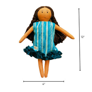 Single Doll - Nilah Frill Dress , Multi, Cotton Fabric Garment