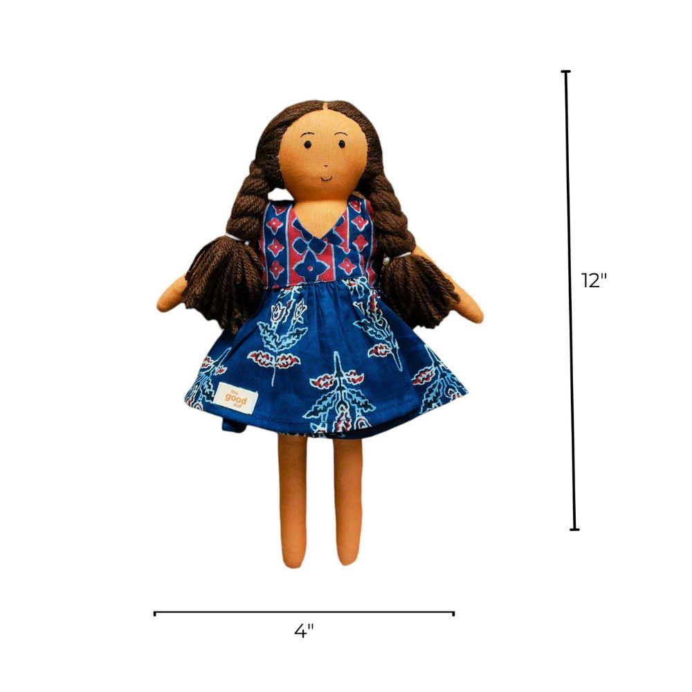 Single Doll - Nilah Short Wrap Dress, Multi, Cotton Fabric Garment