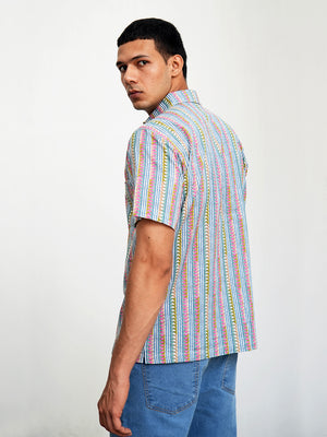 Peppermint Stripes Printed Shirt
