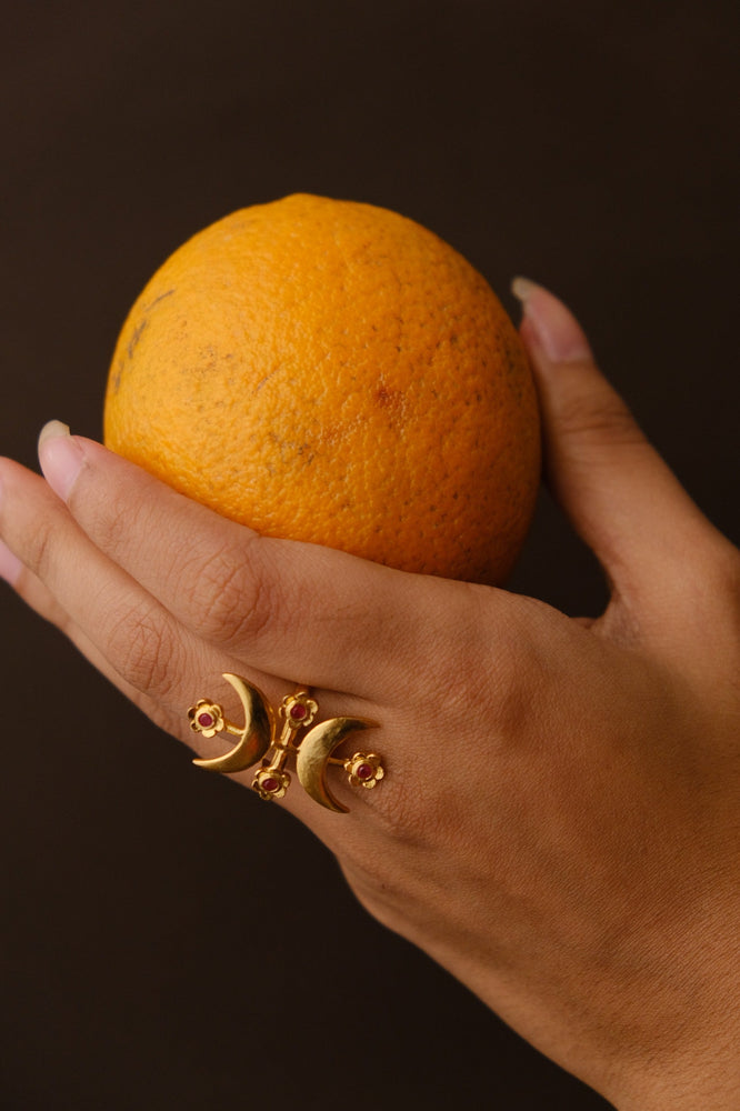 EYE OF THE MOON RING GOLD