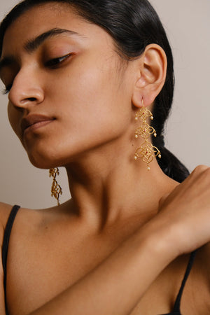 MUKTO BRISHTI EARRINGS GOLD
